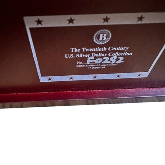 Bradford Exchange The Twentieth Century U.S. Silver Dollar Coin Collection 2008 - Picture 4 of 4